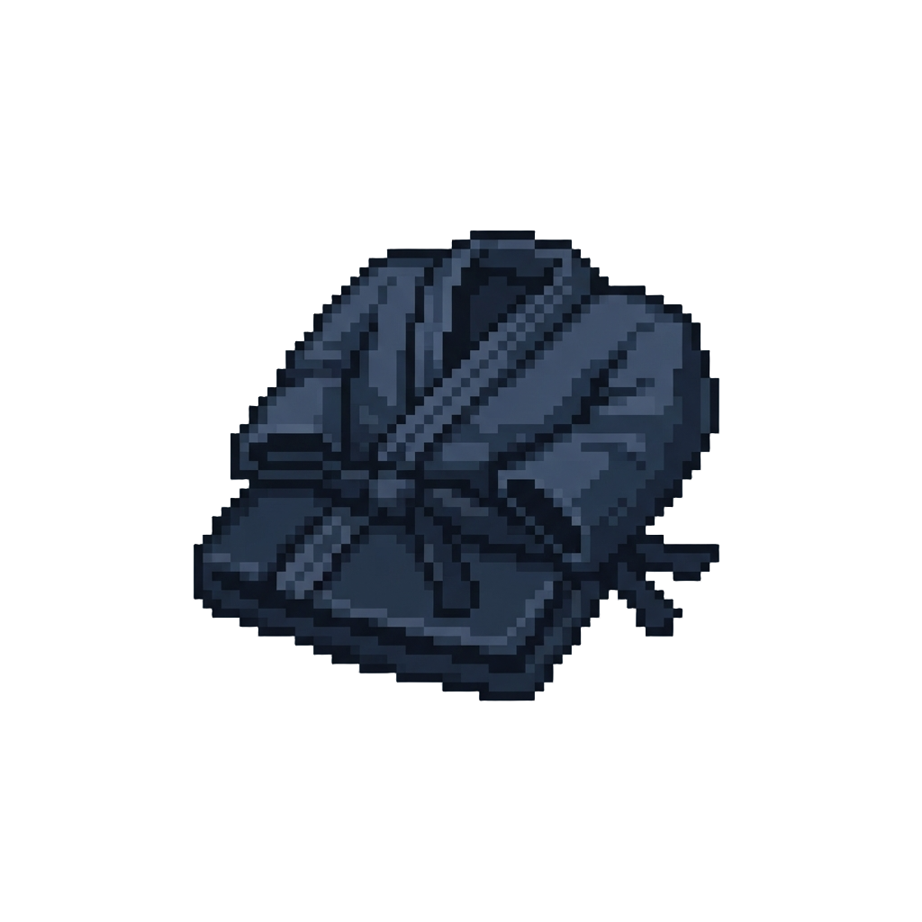 A Midnight Navy Martial Arts Suit