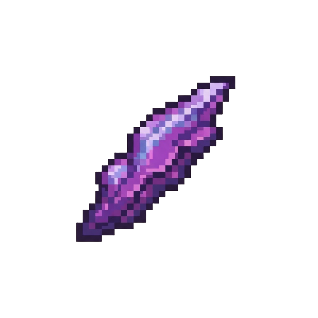 A Beam of Raw Purple Power Stone Energy