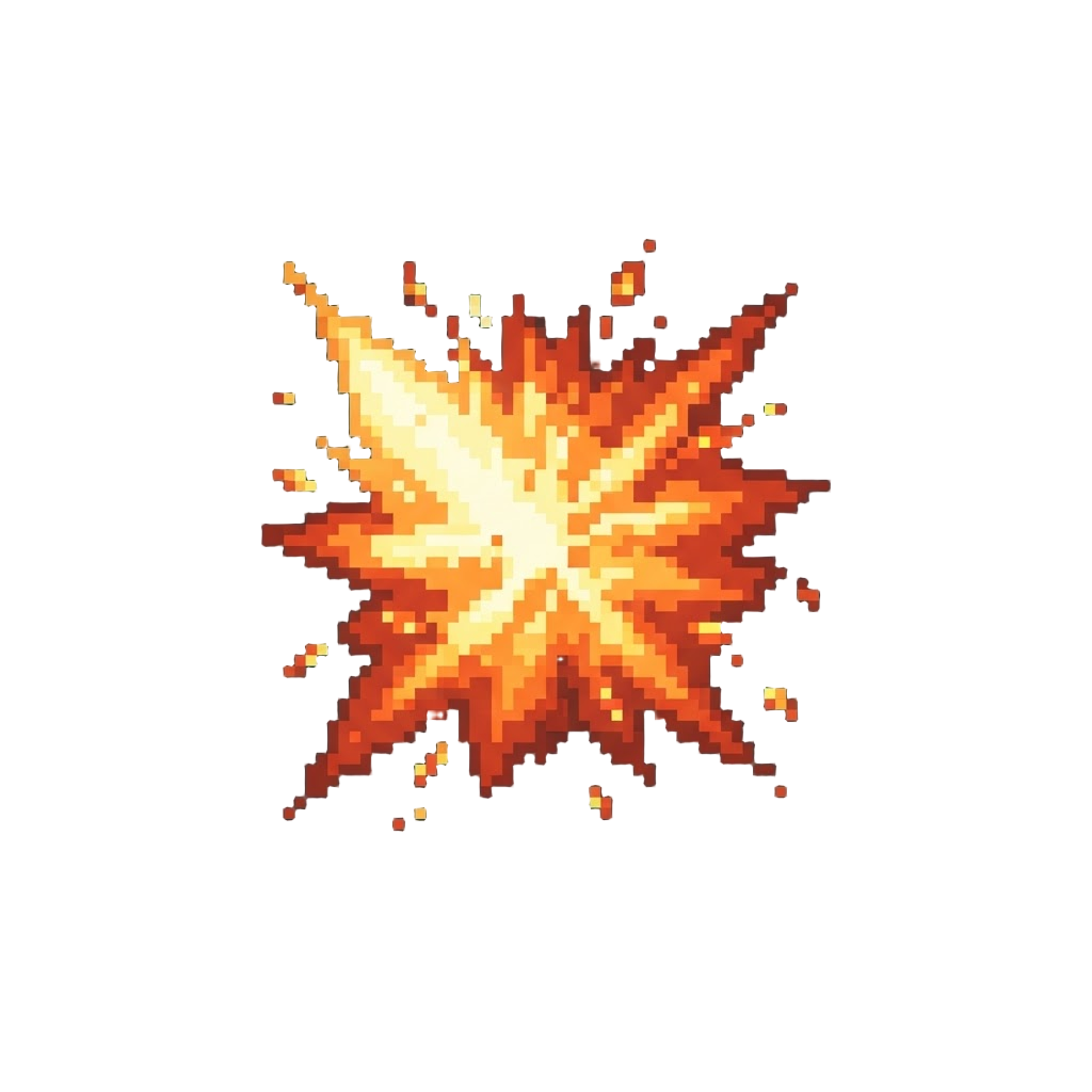 A Glowing Plasma Sparks Explosion