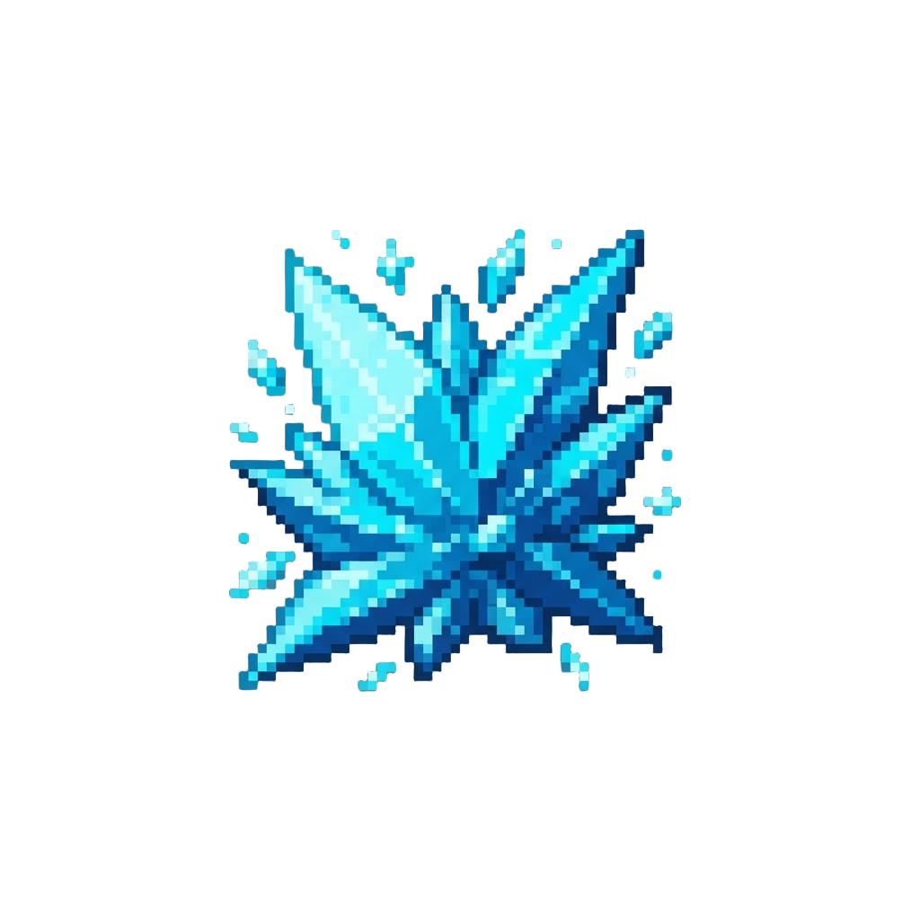 A Brilliant Cyan Frost Shockwave