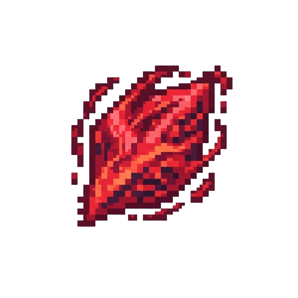 A Blast of Red Reality Stone Distortion