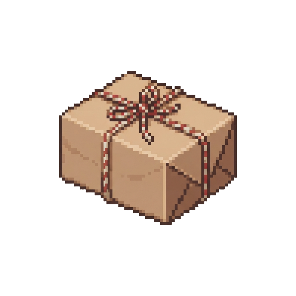 A Brown Kraft Parcel Neatly Tied with Rustic Baker's Twine