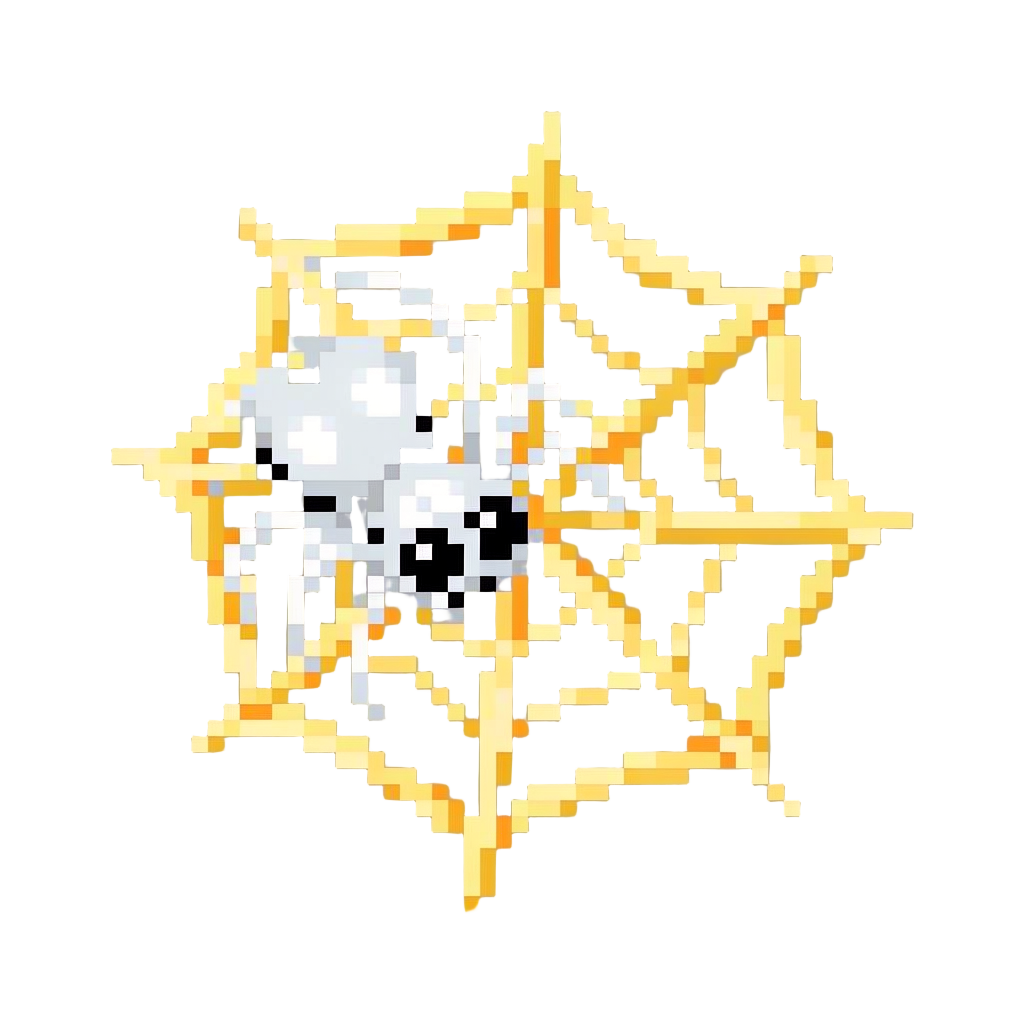 A Giant Sticky Cobweb with a Confused Plastic Spider