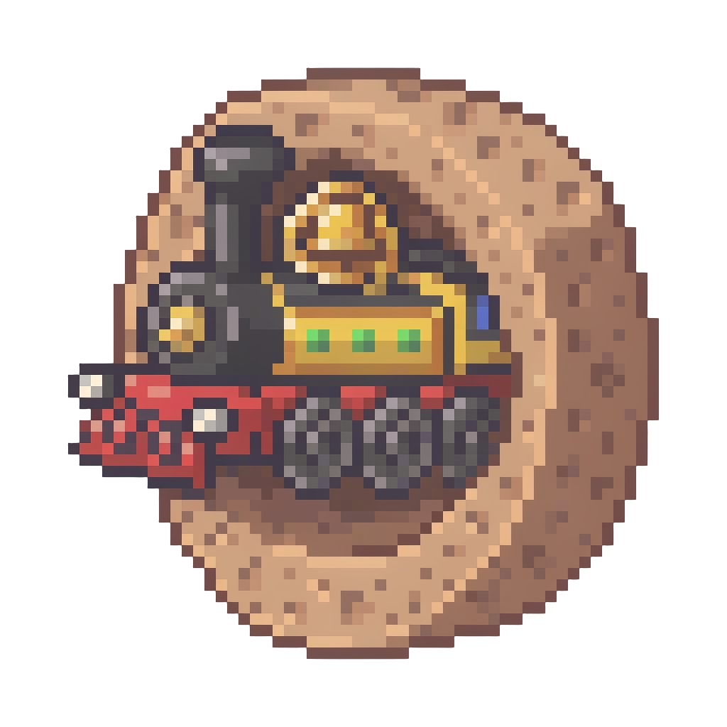A Deluxe Toy Train Engine Nestled in Custom Foam