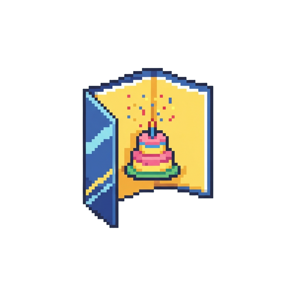A Cheerful Pop-up Birthday Greeting Card