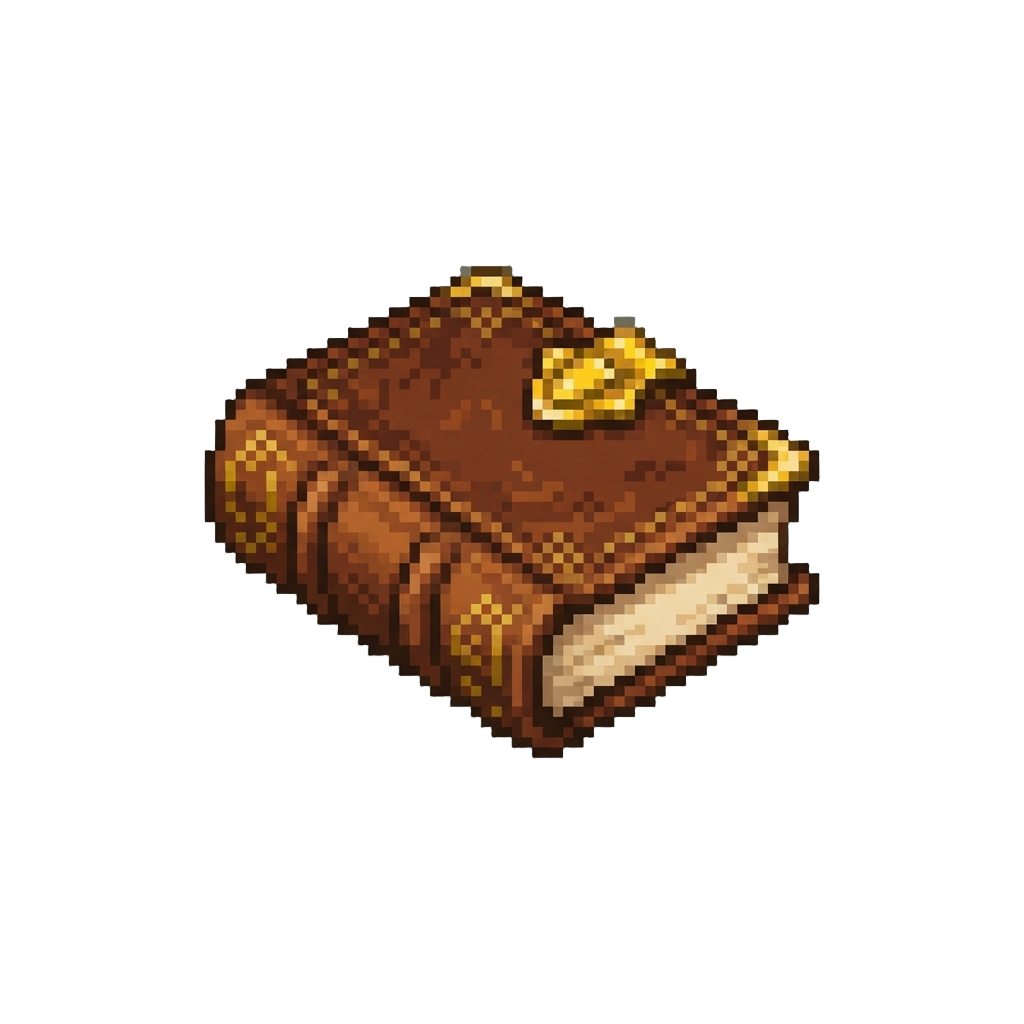 An Antique Leather-bound Miniature Spellbook