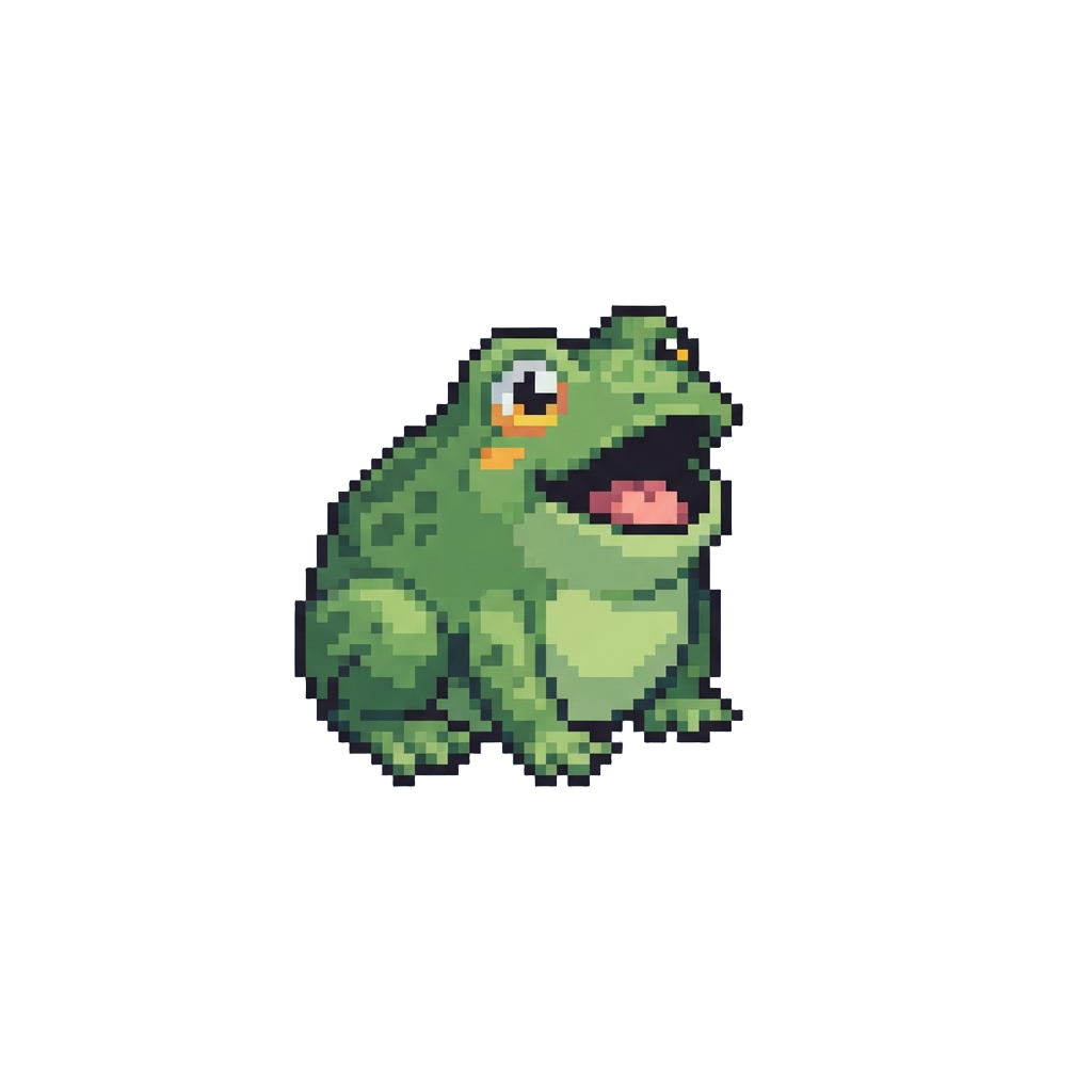 A Chubby Green Toy Frog That Gives a Single Comical Ribbit