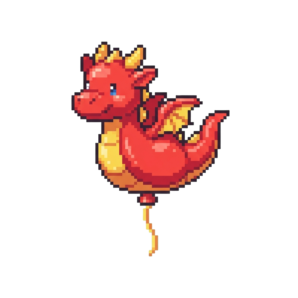 A Cute Dragon-shaped Party Balloon