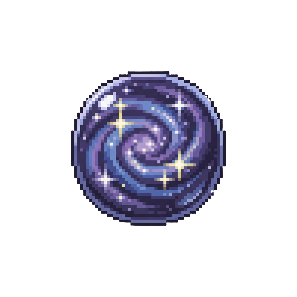 A Swirling Galaxy of Shimmering Star-bursts