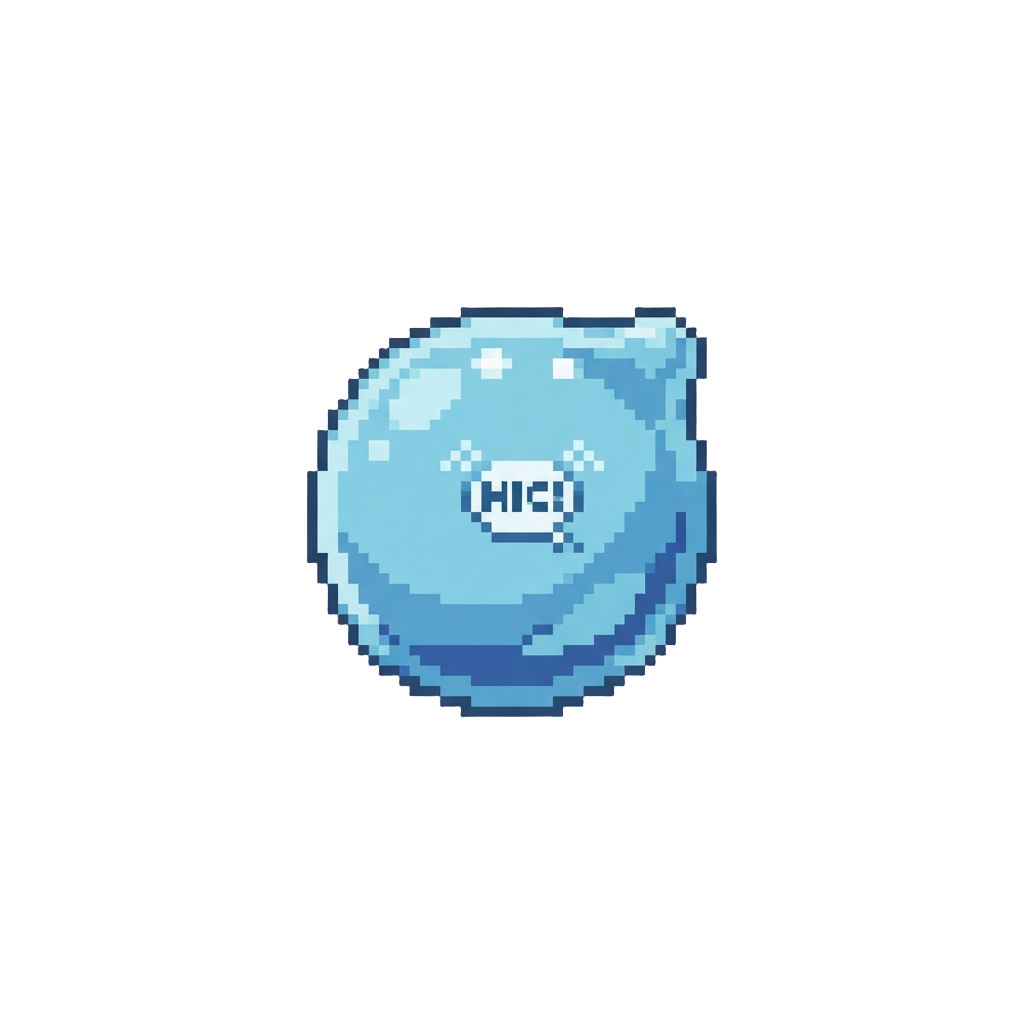 A Single Floating Hiccup Bubble