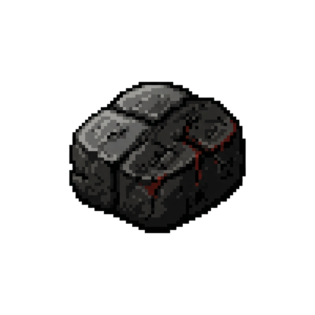 A Rock-hard Overcooked Charcoal Crust