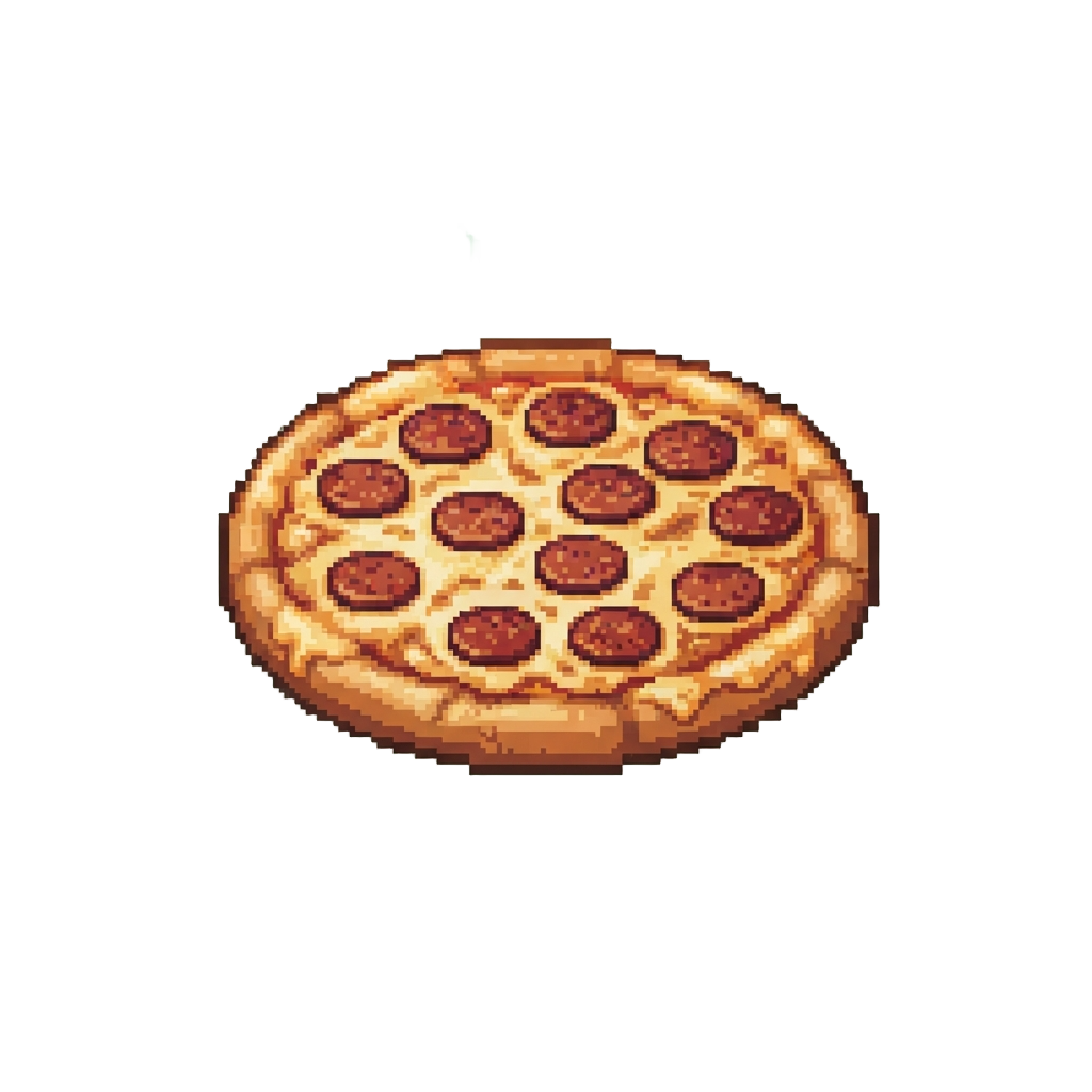 A Steaming Triple-cheese Pepperoni Pizza