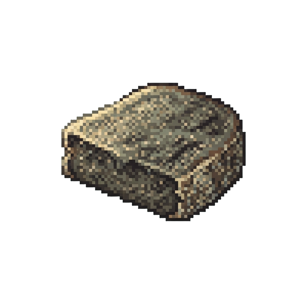 A Tiny Soggy Slice Covered in Sea Sand