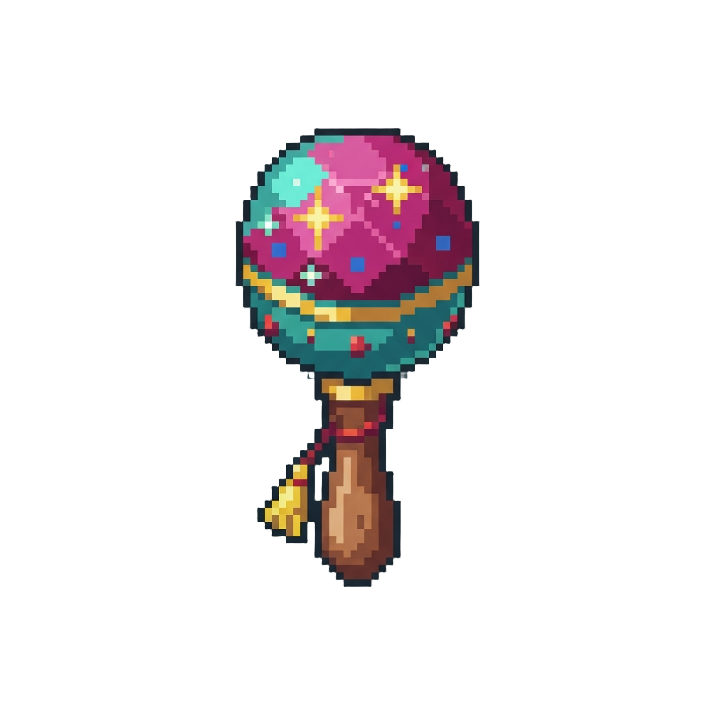 A Glittering Party Maraca