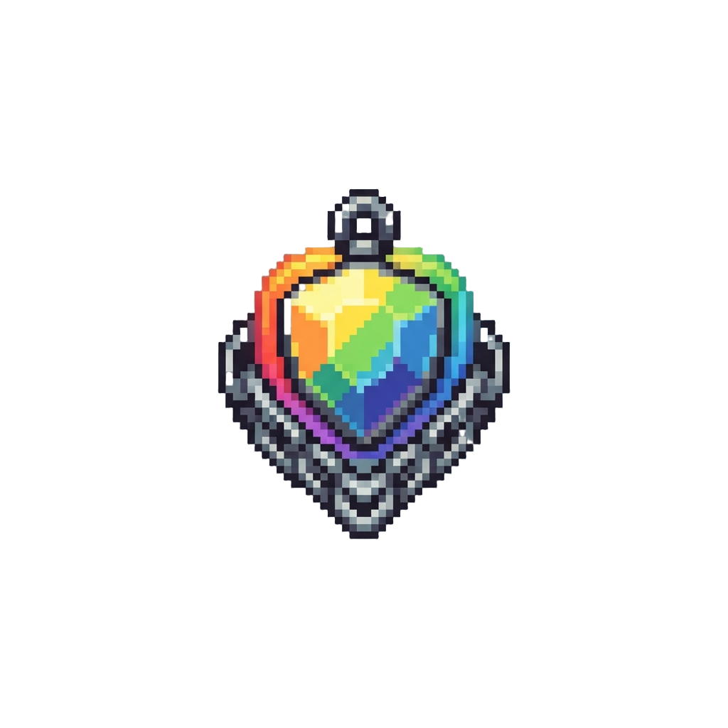 A Rainbow Glow Necklace