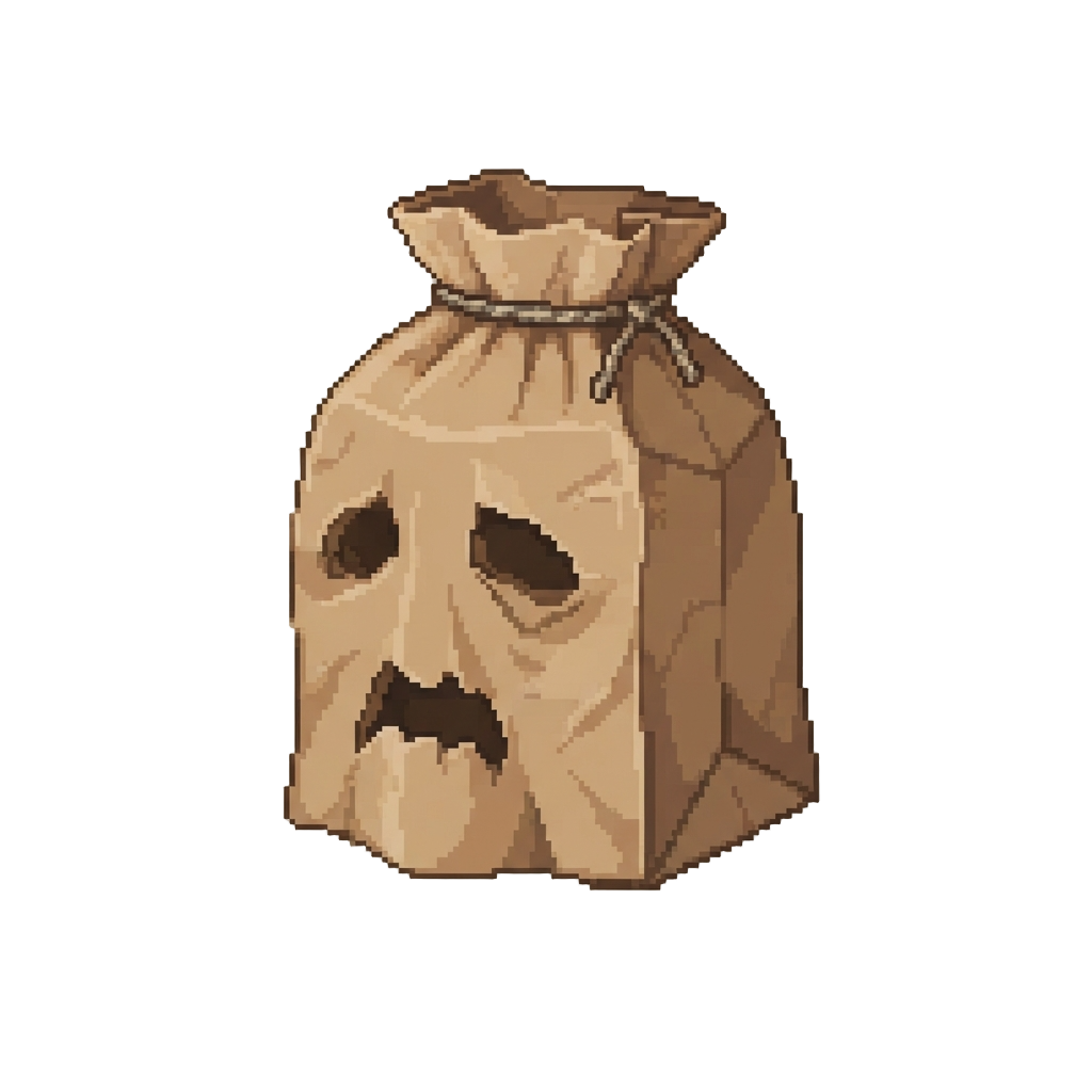 A Paper Bag Mask
