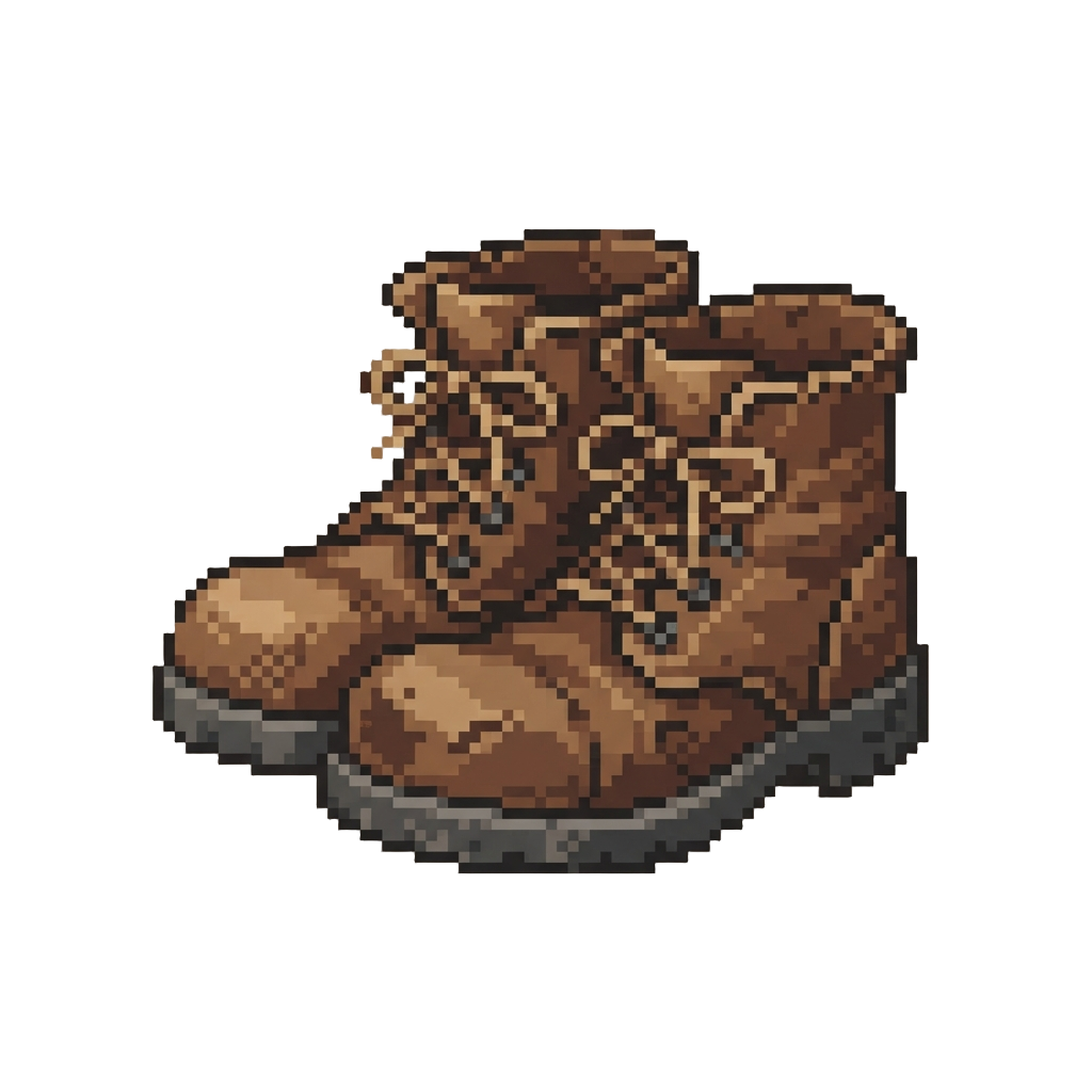 An Empty Old Boots Pair