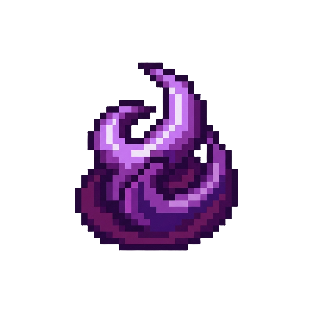 Swirling Purple Dark Flame