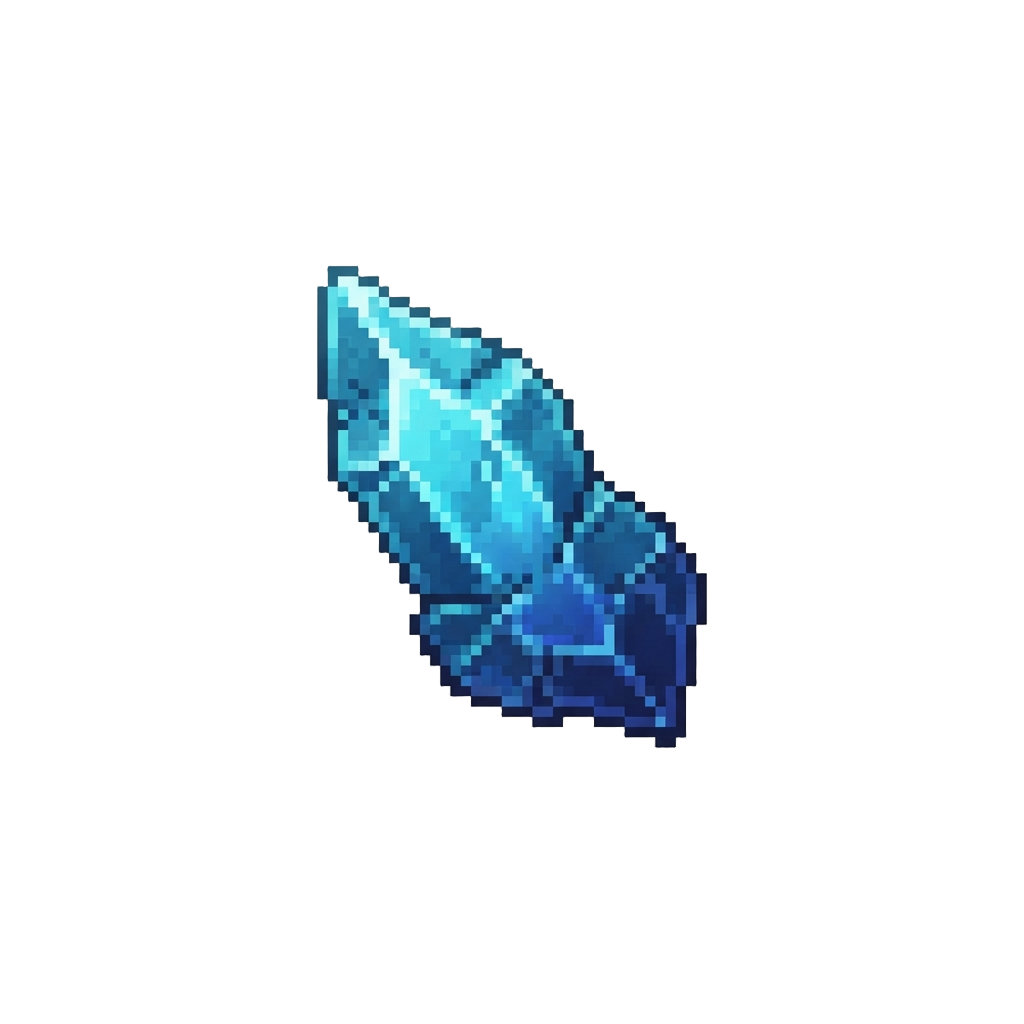 A Jagged Glowing Blade Shard