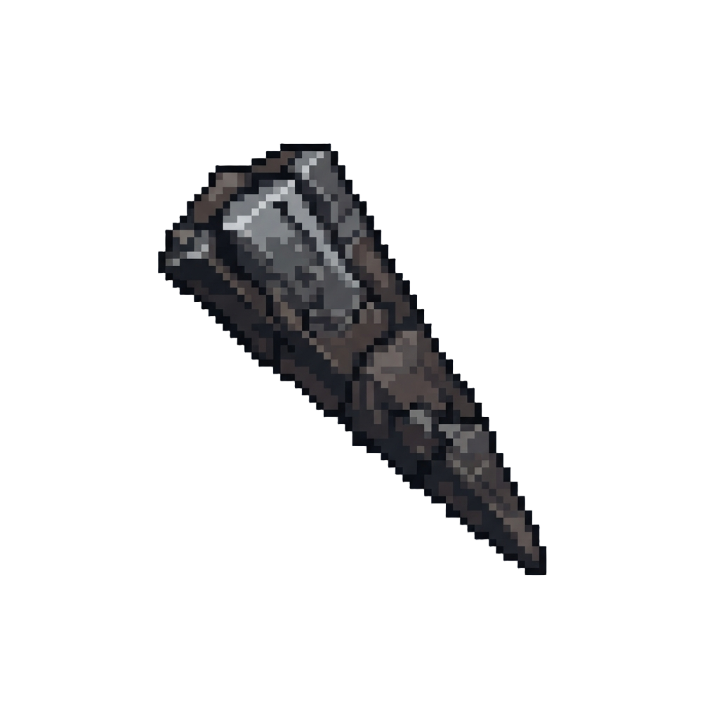 A Giant Falling Dark Stalactite