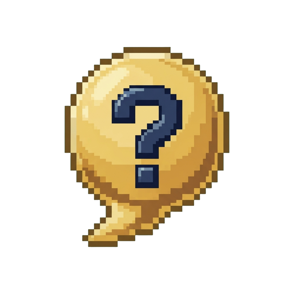 A Hovering Question Mark Bubble