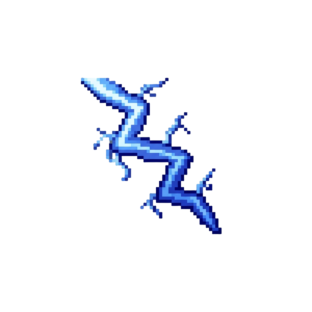 Crackling Blue Arc Lightning