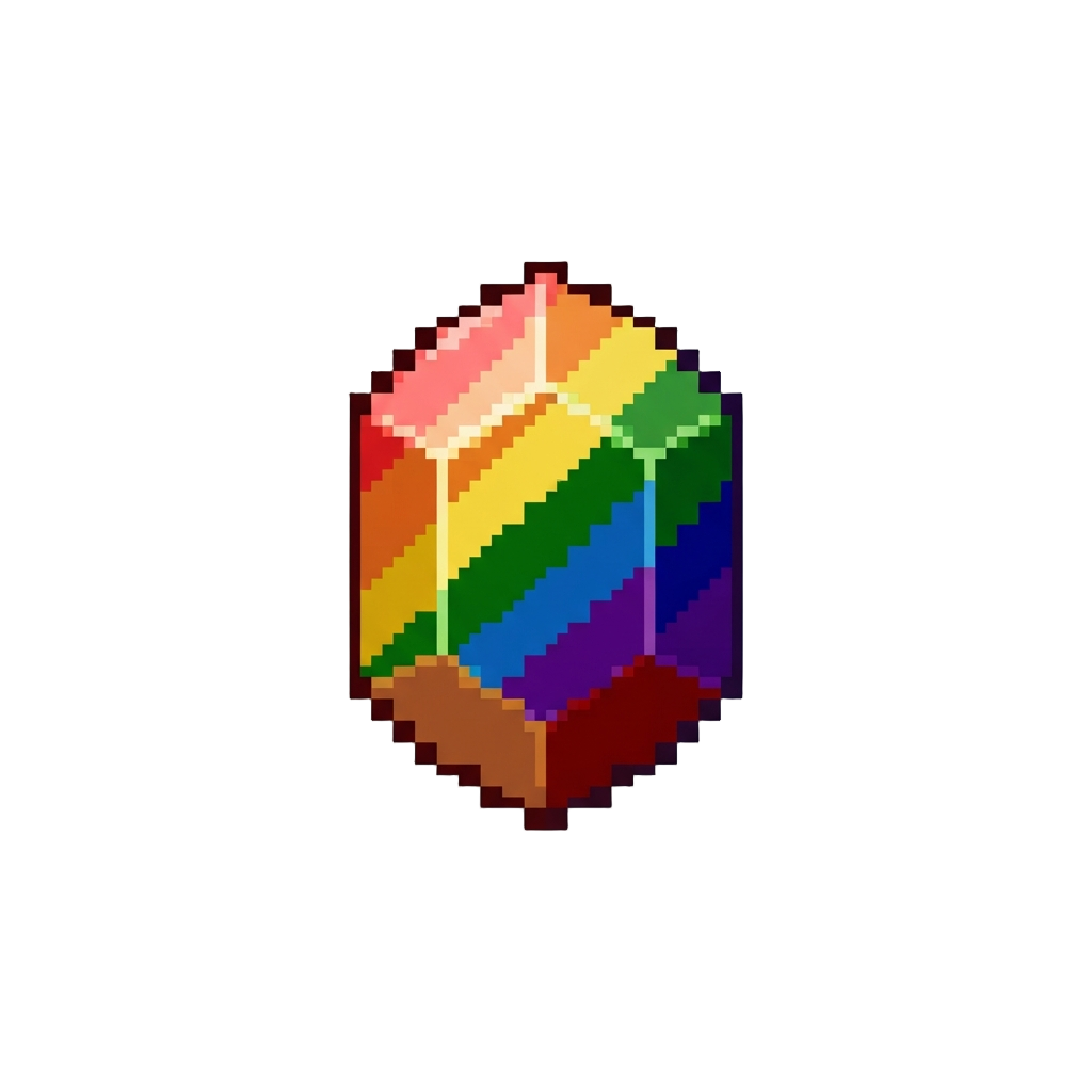 A Rainbow Power Crystal