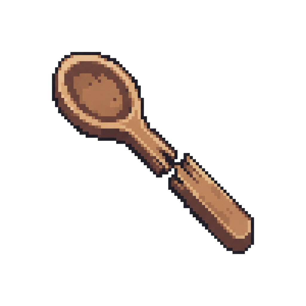 A Broken Wooden Spoon