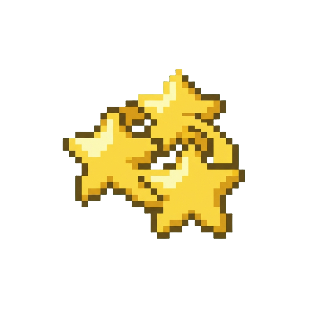 Spinning Yellow Cartoon Stars
