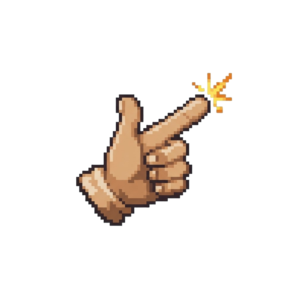 A Victorious Finger-guns Emote