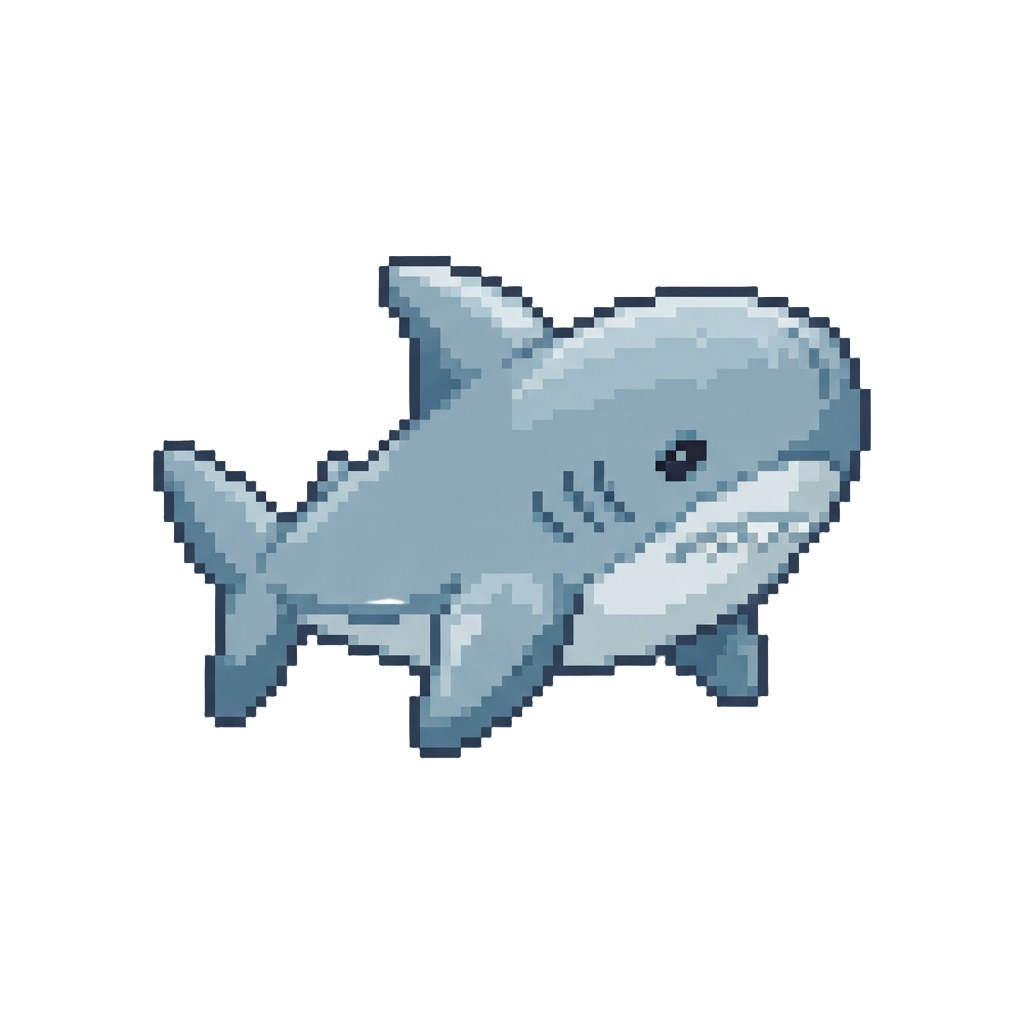 A Giant Plush Shark Toy