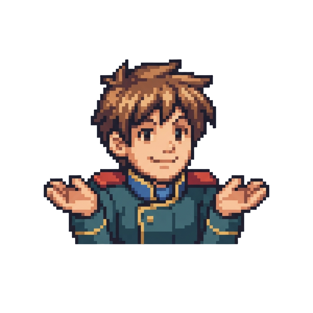 A Casual Shoulder Shrug and Smile