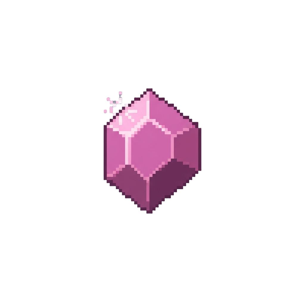 A Floating Pink Gem