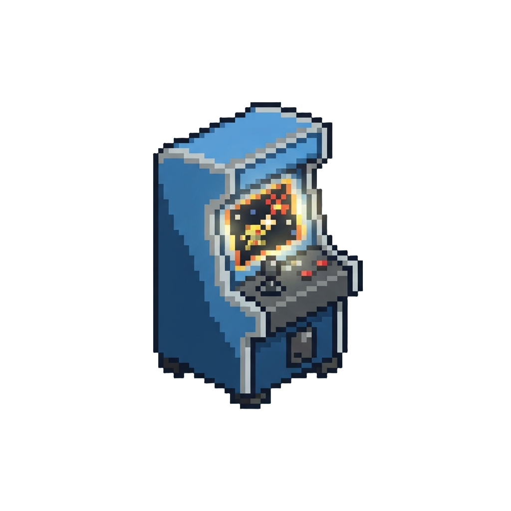 A Tiny Glowing Arcade Cabinet