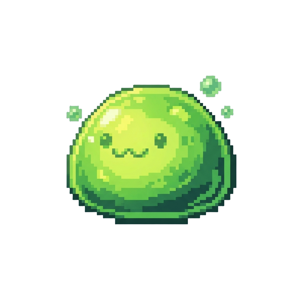 A Squishy Glowing Radioactive Slime Blob