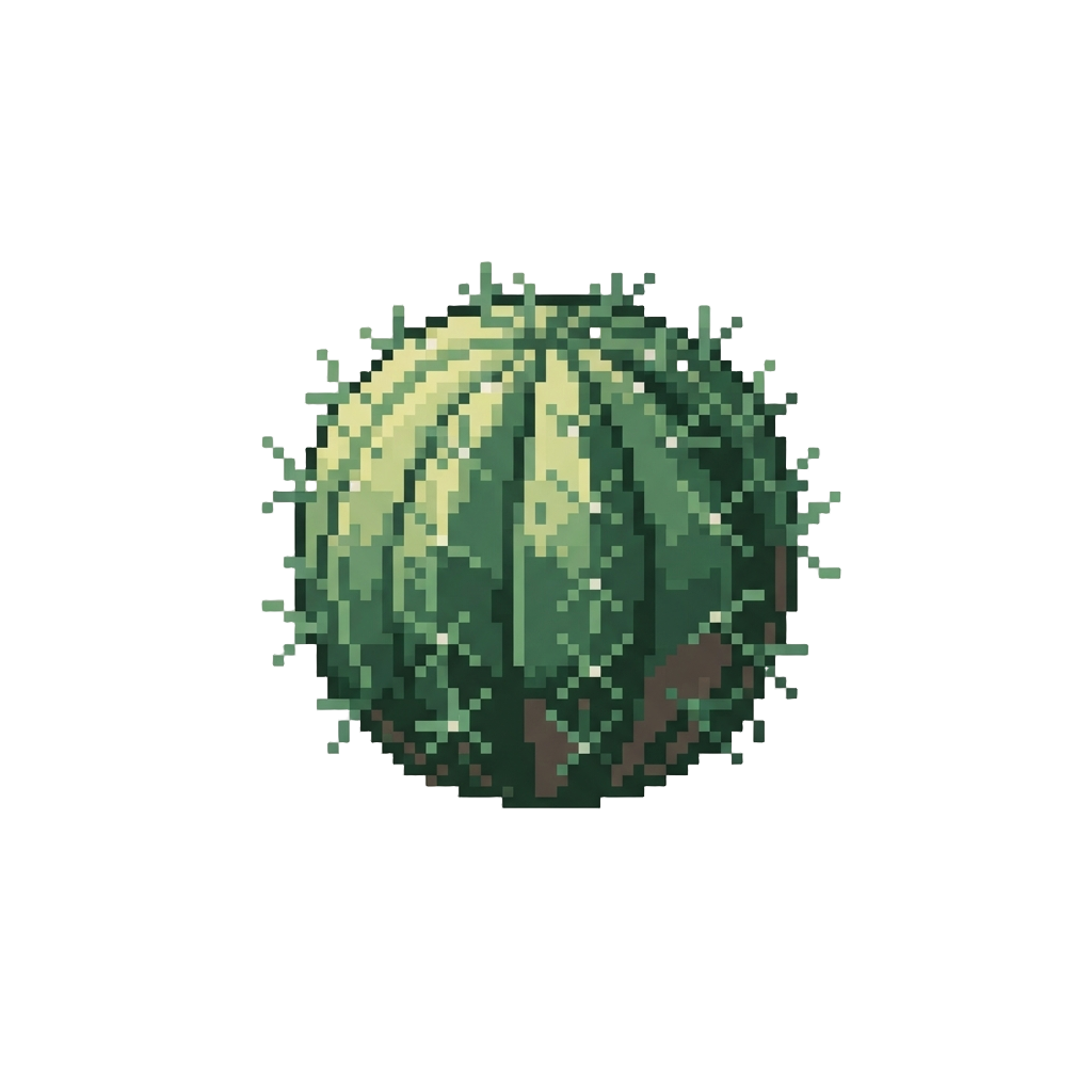 A Prickly Live Cactus Ball