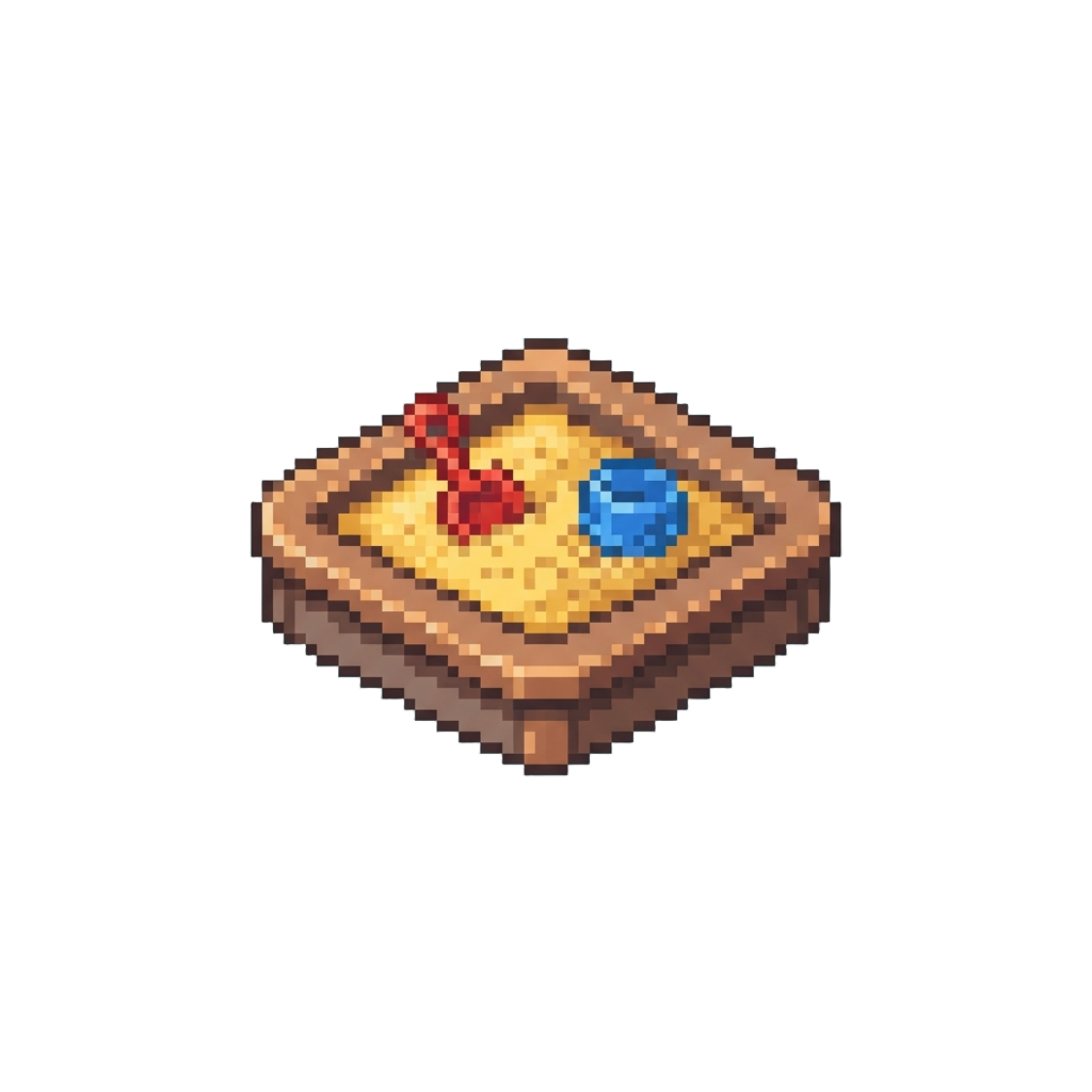 A Tiny Toy Sand Pit