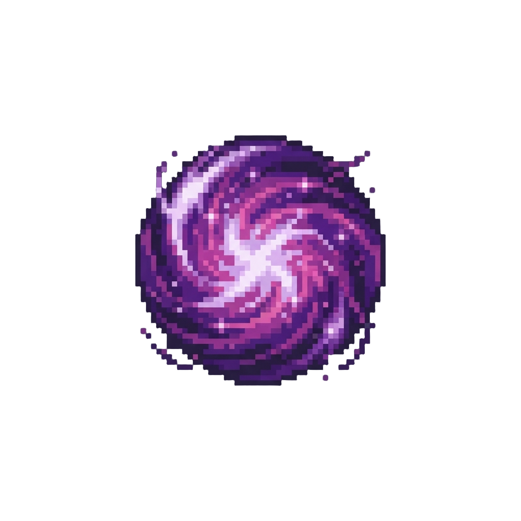 Deep Cosmic Violet Aura Blast