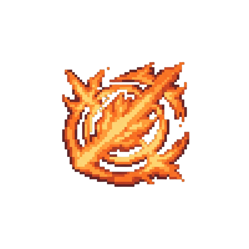 Fiery Orange Impact Shockwaves