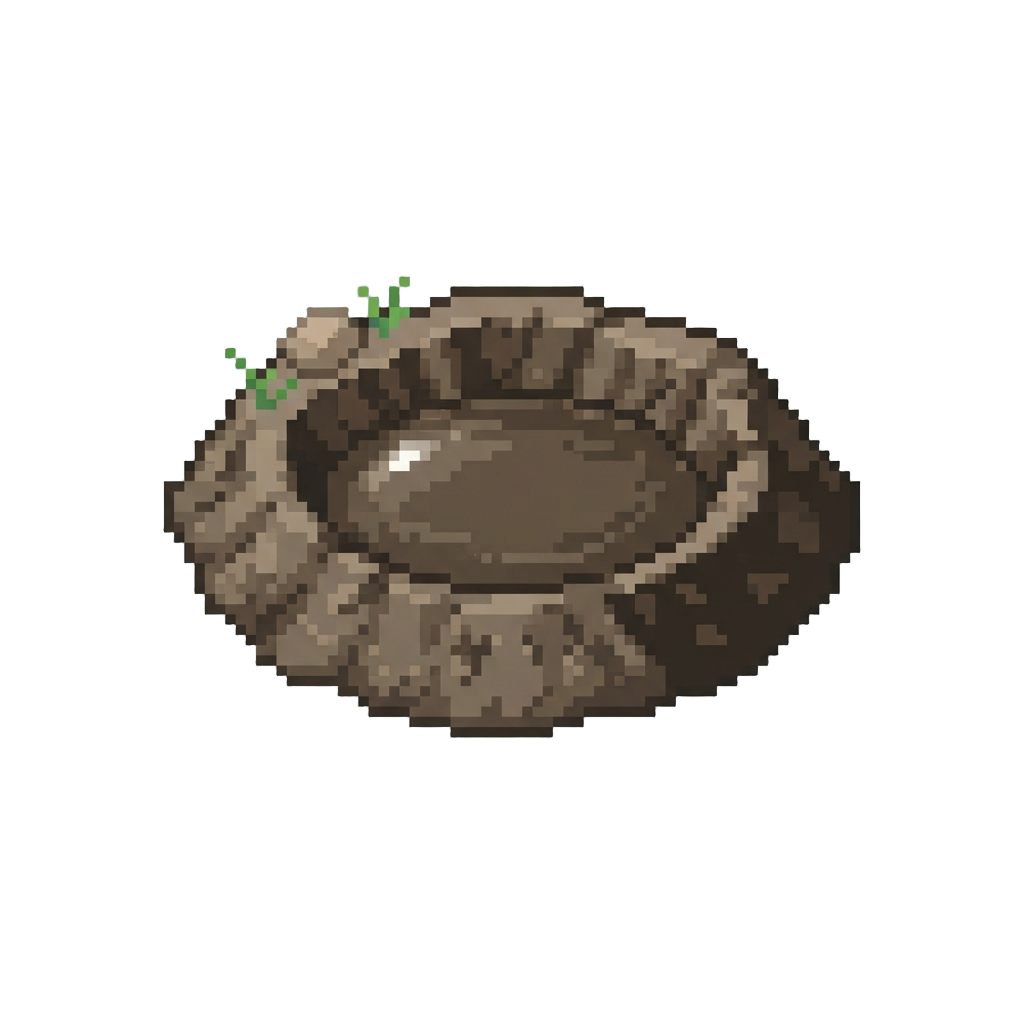A Muddy Puddle Crater