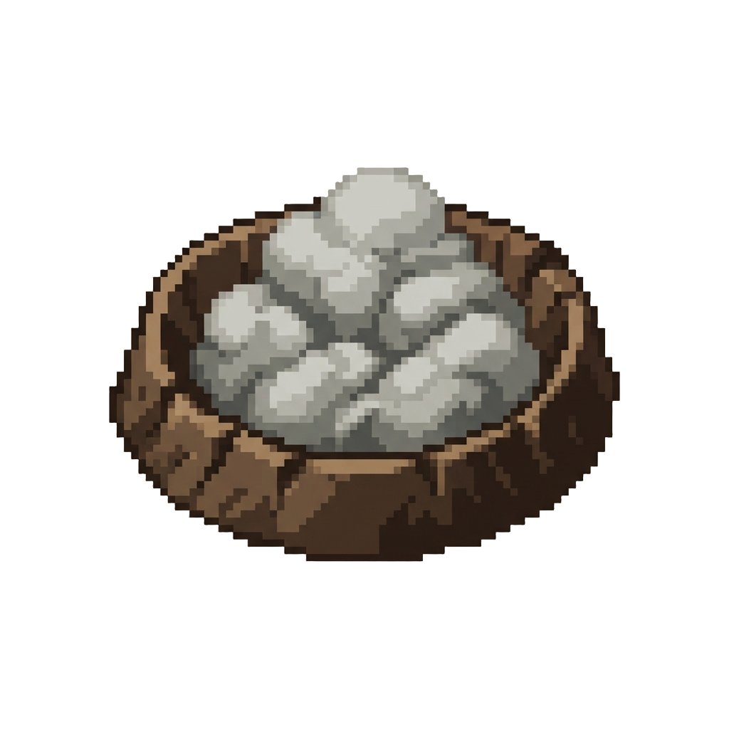 A Deep Crater of Fluffy Smoke