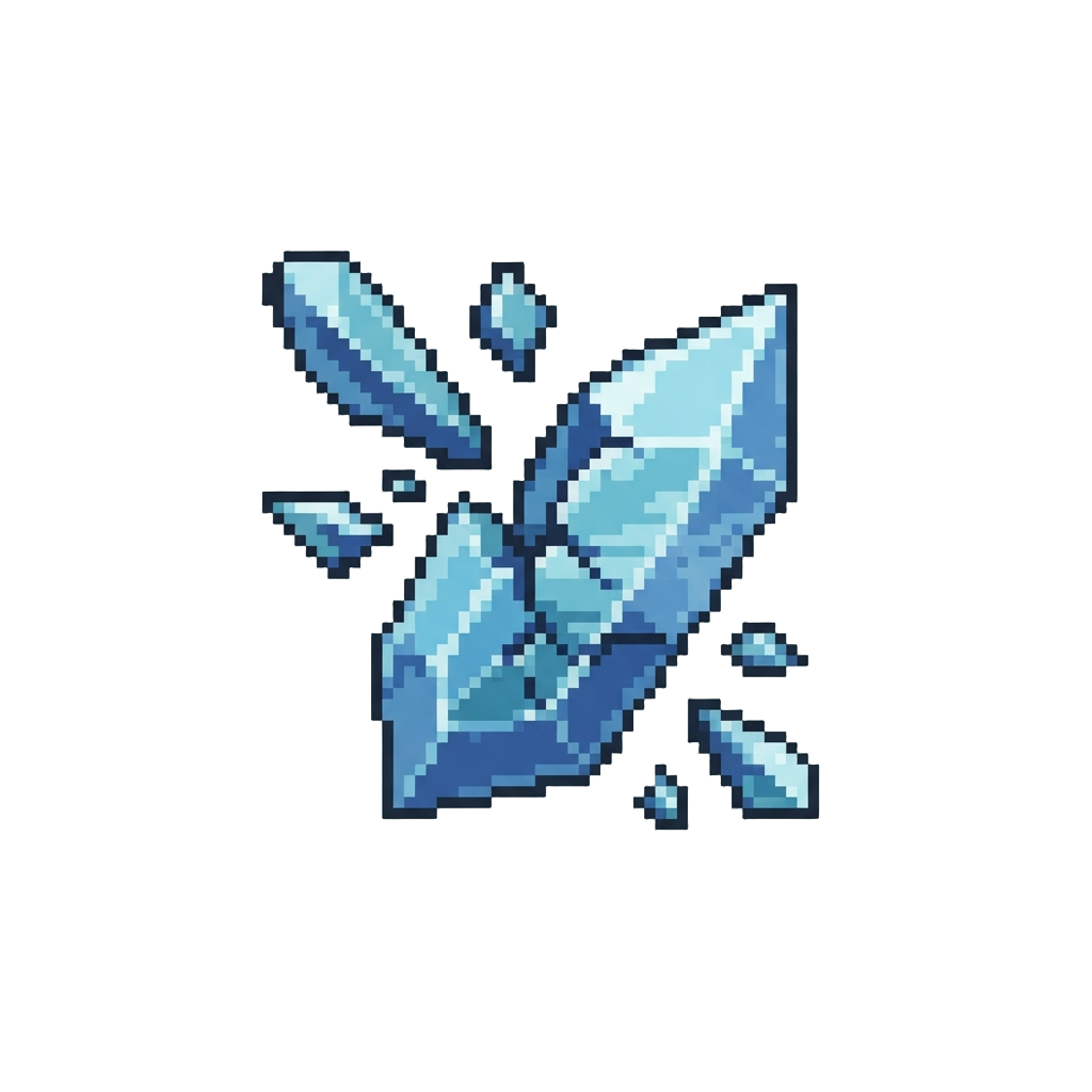 Shattering Crystal Fragments