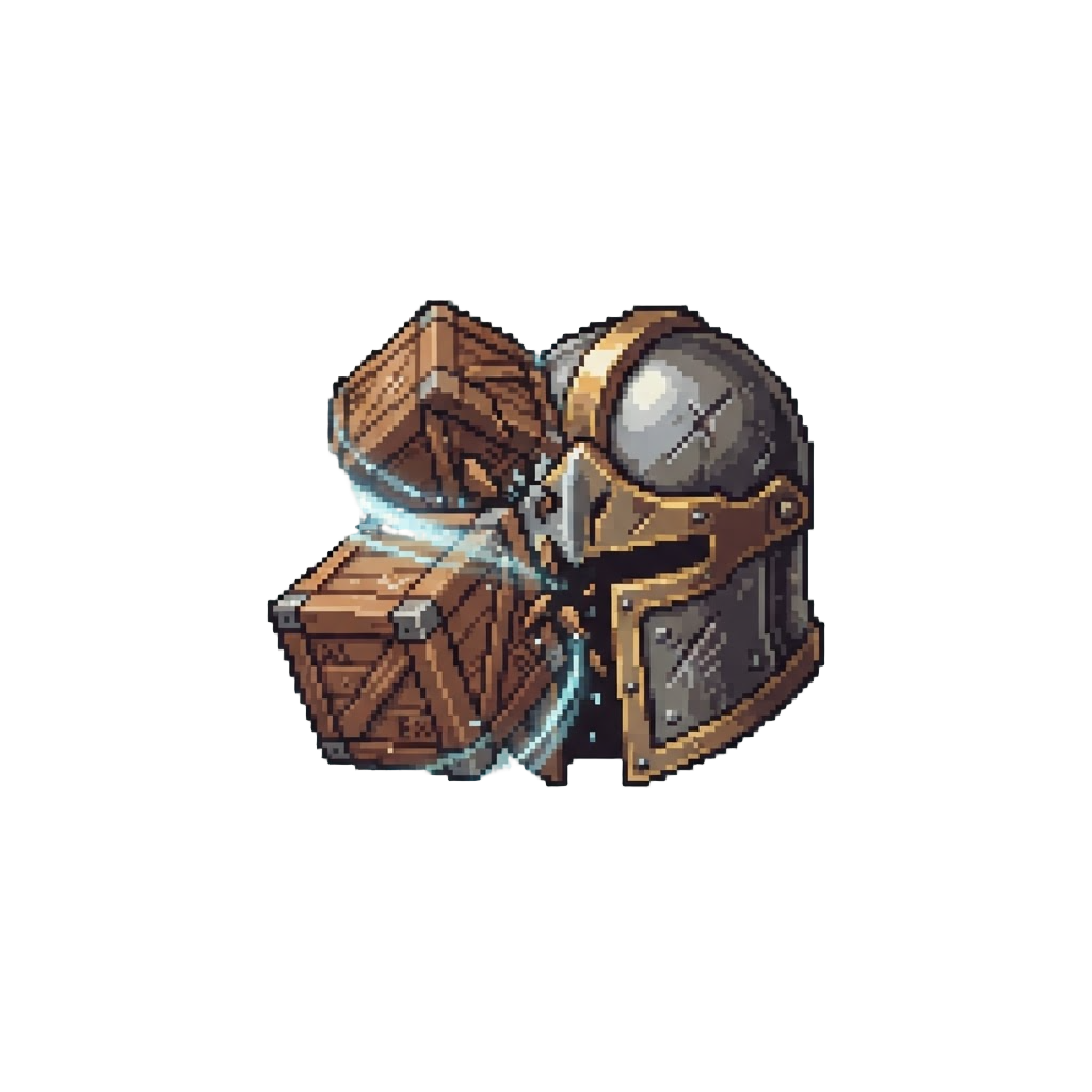 A Force Manipulation of Heavy Cargo Boxes Smashing Into the Helmet
