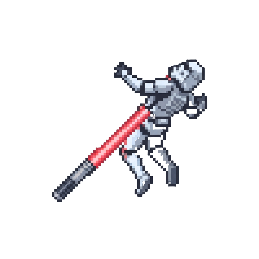 A Violent Force Pull Impaling the Trooper Directly on the Red Saber