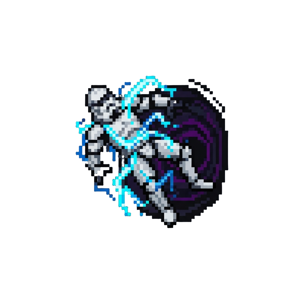 A Force Lightning Shock Sliding the Trooper's Body Into the Void