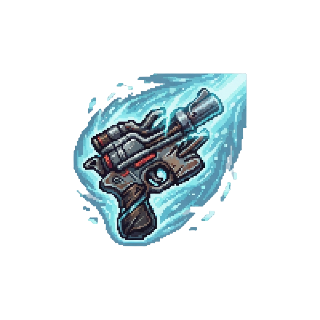 A Powerful Force Pull Disarming and Crushing the Blaster Into Scrap