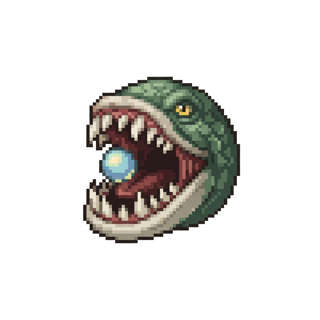 A Giant Toothy Maw Gulping Completely
