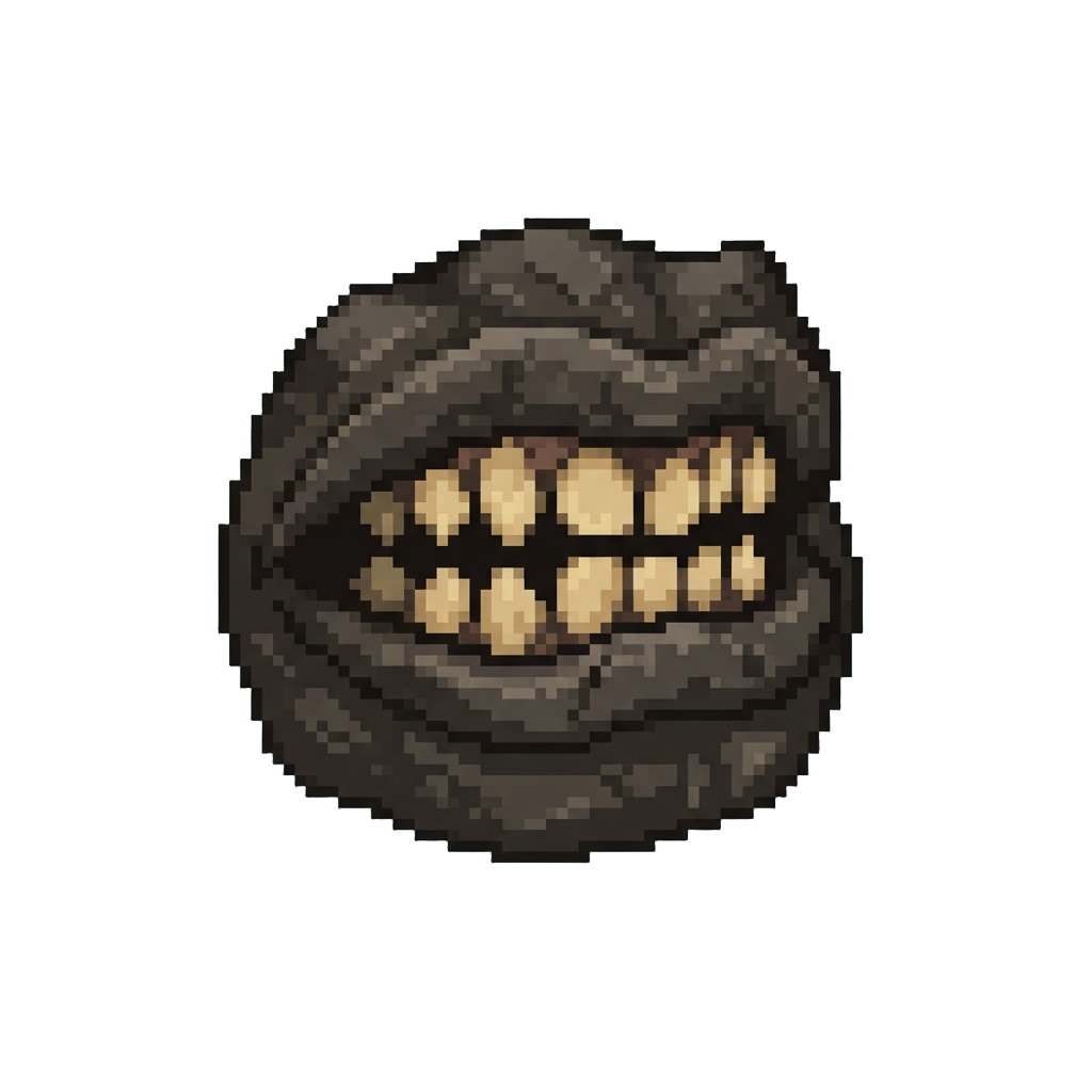 A Dark Cavernous Mouth Shutting Tight