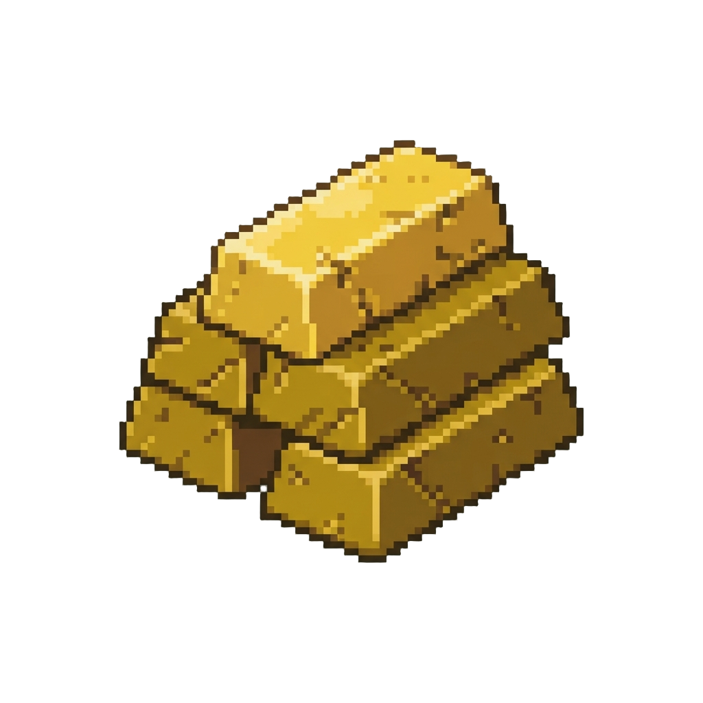 A Stack of Ancient Golden Bars