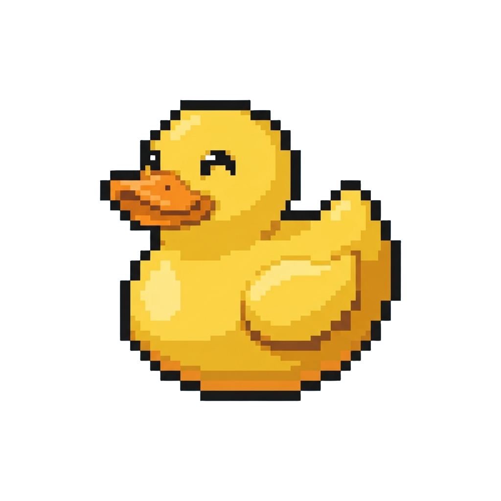 A Chubby Smiling Yellow Rubber Ducky